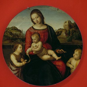 Ceramic Plates Famous Painter Rapheal Virgin Mary Religious Catholic Bezel Holy Mother of God Wall Home Decor Painting
