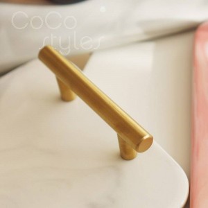  InsFashion elegant pink marble pattern ceramic serving tray with gold handle for girl's skin care product storage