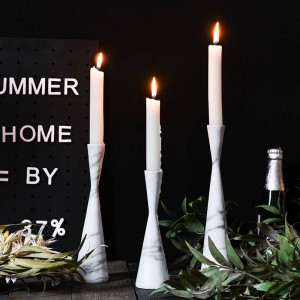 Creative Marbled Nordic Light Luxury Candlestick Table Model Room Window Decoration Decoration Props