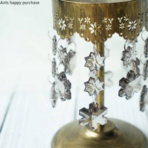 Creative Nordic style cupcake Display stand Retro Gold Cake stand Wedding props Crystal pendant Tall cake pan