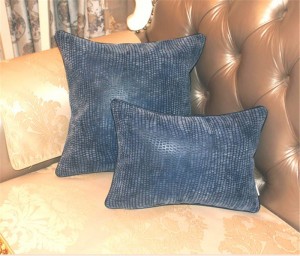 Cushion Cover Postmodern Throw Pillows Soft Leather flocking fabric Sofa Bedding Model Room Decor Luxury Cojines Almofadas