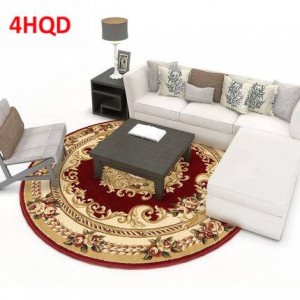 European round carpet living room bedroom hanging basket computer chair cushion household washable hand-carved scissors flower t