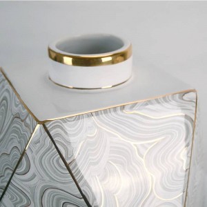 Geometric Ceramic Vase Water Diamond Vase Home Decoration Luxury Decoration Ornament