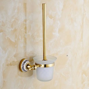 Golden stainless steel Toilet Brush Holders Bathroom Accessories hardwares toilet vanity 7008GP