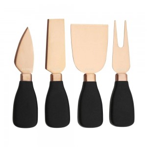  Cheese Knife Gift Set 5PCS Stainless Steel Cheese Fork, Cheese Shovel, Cheese Knives & Acrylic Stand