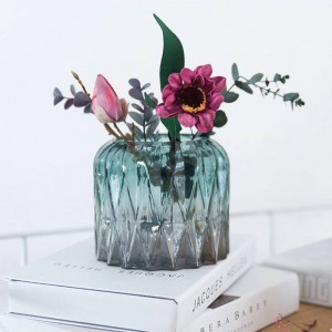 Home Decoration Geometric Glass Vase Modern Minimalist Flower Arrangement Living Room Decoration Decoration