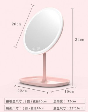 LED makeup mirror desktop with lamp smart charging beauty makeup dressing table mirror Cosmetic Tools mx12261450