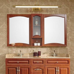 Copper Mirror Headlights American Bathroom LED Cabinet Lamp Nordic Makeup Hanglamp Home Deco Wall Sconce Light Fixture