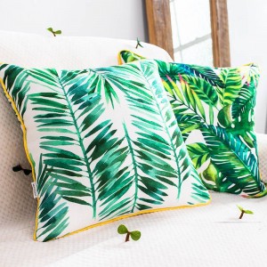 Luxury Brand Cushion Cover Tropical Plant Leaf Flamingo Decorative Pillows Case Almofadas Cojines Sofa Home Car Covers