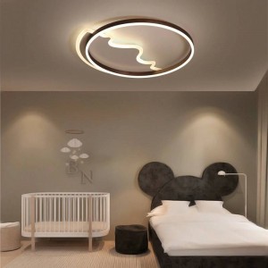 Modern Led ceiling lights remote control for living room bedroom baby cloud heart shape round ceiling lamps colorful abajur