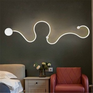 Modern LED Wall Lamps Bedroom Wall Lights Living Balcony Room Acrylic Home Deco Wall Light Iron Sconce Lamps Kitchen Fixtures