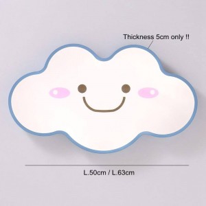Modern Simple LED ceiling lights colorful smile face clouds ceiling mounted lamp Kids room LED surface mounted lighting fixture