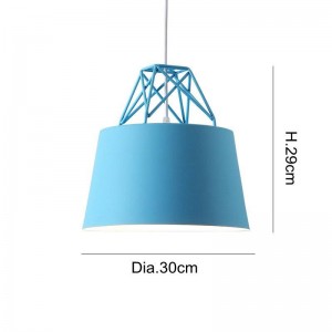 Modern simple Nordic macaron pendant lights colorful dining room bar bedroom bedside coffee house creative LED droplight