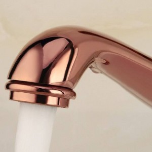 New Arrival Euro Style Brass Material Golden Plated Hot&Cold Mixer Basin Diamond Taps Deck Mounted Crane XT604