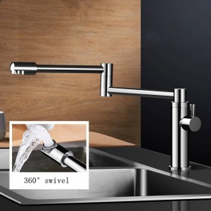 New Brass Kitchen Faucets Single Cold Water Tap for Kitchen Single Lever Water Mixer 360 Rotate Sink Pot Filler Faucet L-888