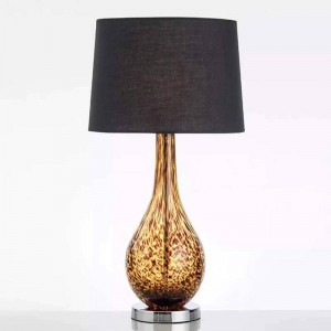 New classical table lamps bedroom bedside lighting glass body American cloth art study read lamp E27 light LED lighting fixture