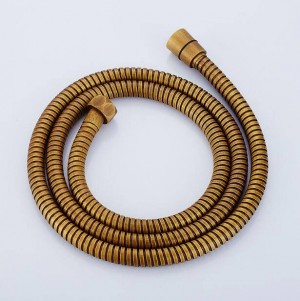 New Hoses Stainless Steel Gold 150cm Tube Shower Hose Flexible Shower Head Replacement Part Bathroom Water Hose 9154K