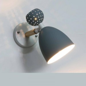 Nordic Bedside Lamp Revolving Modern Wall Lamp Bedroom Ma Caron Children's Creative Aisle Light Living Room Sconce Wall Lights