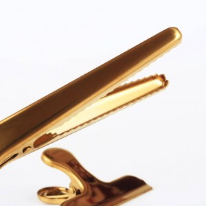 Nordic Office Paper Storage Clip Bill Holder Minimalist Chic Scandinavian Gold Ins Iron Document Dovetail Clip Bag Sealing Clip