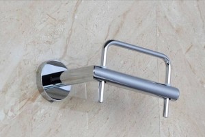 Paper Holders Silver Toilet Paper Holder Creative Chrome Bathroom Toilet Holder For Roll Paper Bathroom Accessories FM-3686