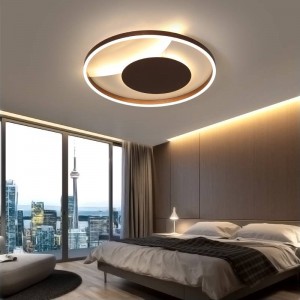 Remote control ceiling lights for living room bedroom white balck body Color home Deco lamp AC90-260V home lighting fixture