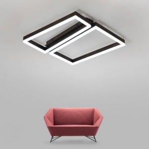 Remote control modern led ceiling lights for living room bedroom lamparas de techo dimming led ceiling lights lamp coffee