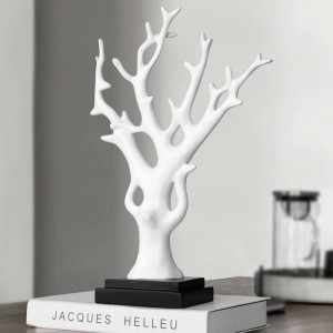 Resin figurines Lucky money tree for living room store office tabletop desk model toys gift fengshui for home decorations