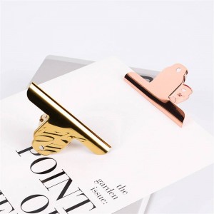 Scandinavian Nordic Office Paper Storage Clip Minimalist Chic Rose Gold Ins Wrought Iron Document Storage Clip Home Sealing Clip