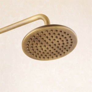 Shower Faucets Antique Brass Shower Set Faucet Tub Mixer Tap Handheld Shower Wall Mounted Rainfall Bath Crane Shower LAD-6821
