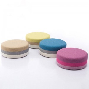 Simple low stool fabric fashion round stool coffee table stool color children's stool