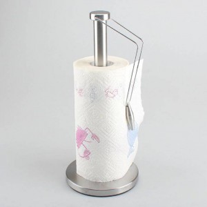 Stainless steel towel rack roll paper shelf kitchen towel rack living room boutique tissue holder