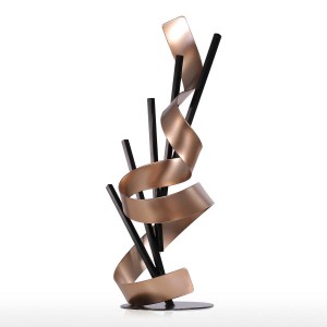  Straight Line and Ribbon Metal Modern Abstract Sculpture Home Decor New Year Gift home accessories Figurine