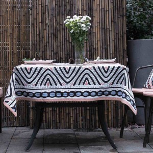Top Tablecloth For Wedding Decor Christmas Gift Creative Geometry Table Cloth Covers Nappe Ronde Mariage Obrusy ,toalha de mesa