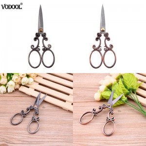  Stainless Steel European Vintage Floral Scissors Seamstress Plum Blossom Tailor Scissor Sewing Scissors for Fabric Too
