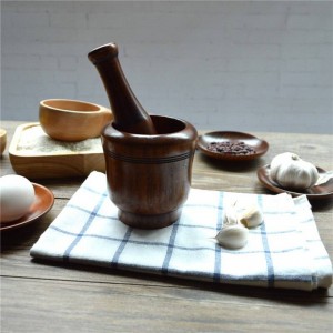 Wooden Garlic Pounder Mills for Salt/Pepper/Fruit/Vegetable Eco-Friendly Wood Kitchen Supplies Seasoning Grinding