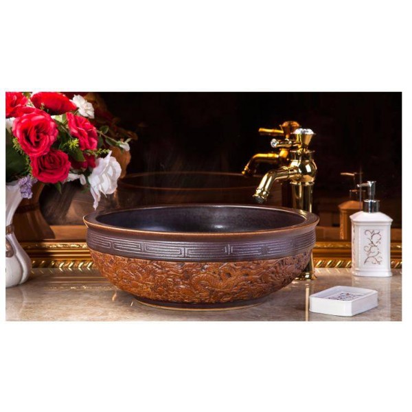 Luxury Artistic Procelain Handmade Europe Vintage Lavabo Washbasin ...