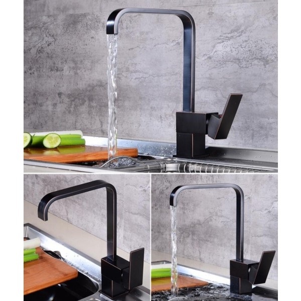 Luxury New Kitchen Faucets Kitchen Water Tap Antique/Black Kitchen Sink ...