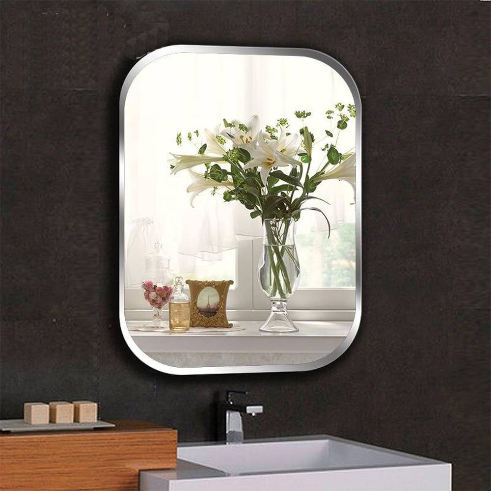 Luxury A1 Frameless square bathroom wall mirror toilet dressing table washbasin mirror bedroom ...