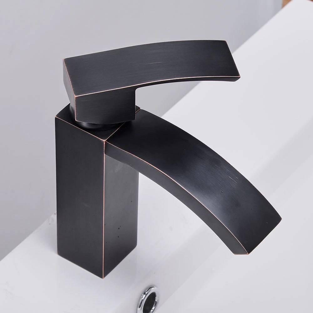 Luxury Basin Faucet Black Faucet Taps Bathroom Sink Faucet Single ...