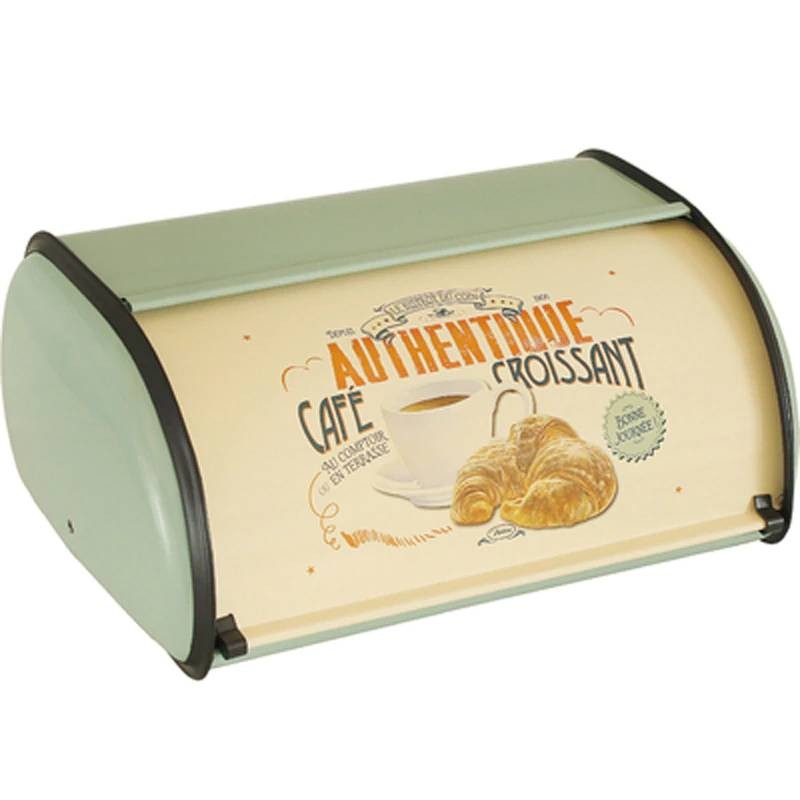 French Vintage Bread Box Storage Bin Kitchen Cake Food Snack Container Holder US 