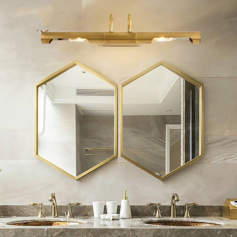 Luxury Mirror copper Led light makeup led Headlamp long Wall Lamp for ...