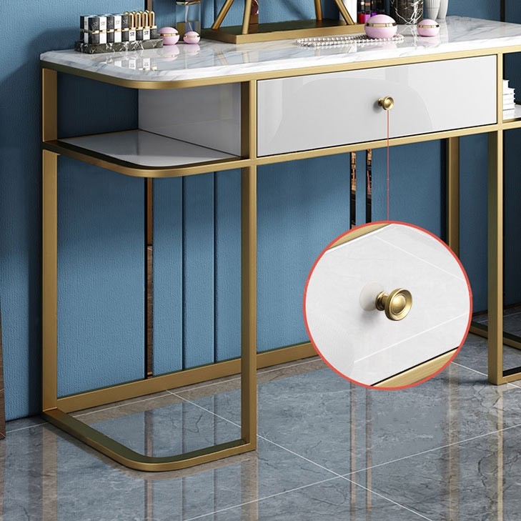 Luxury Modern Luxury Faux Marble Tabletop Dressing Makeup ...