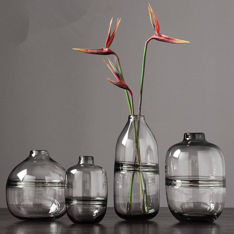 Luxury Modern minimalist transparent glass vase decoration Nordic style ...