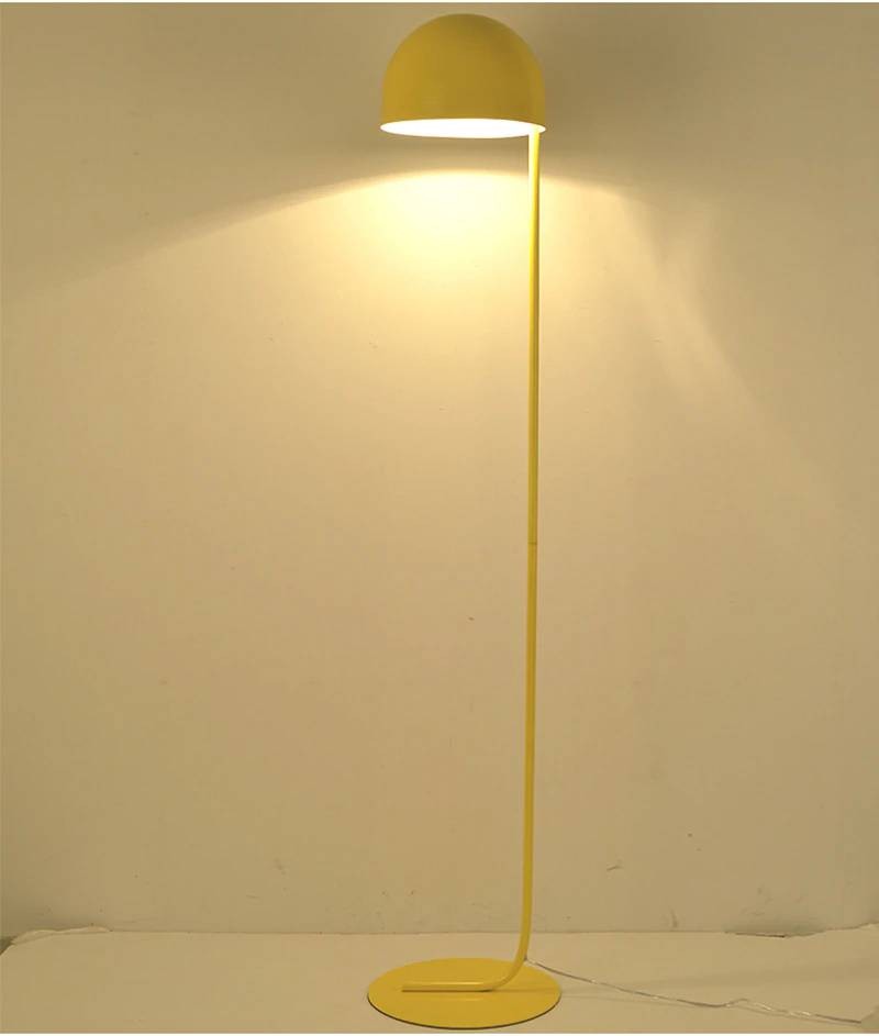 Luxury Nordic LED floor lamp egg shape pink yellow color ...