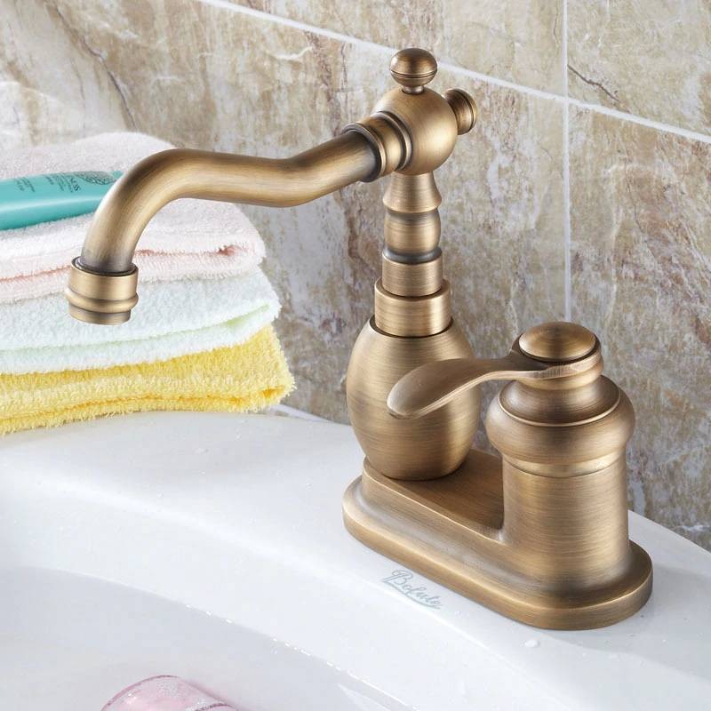 Faucet Brass Single Handle Bathroom Deck Mounted Faucet Vessel Sink Basin Mixer Tap 