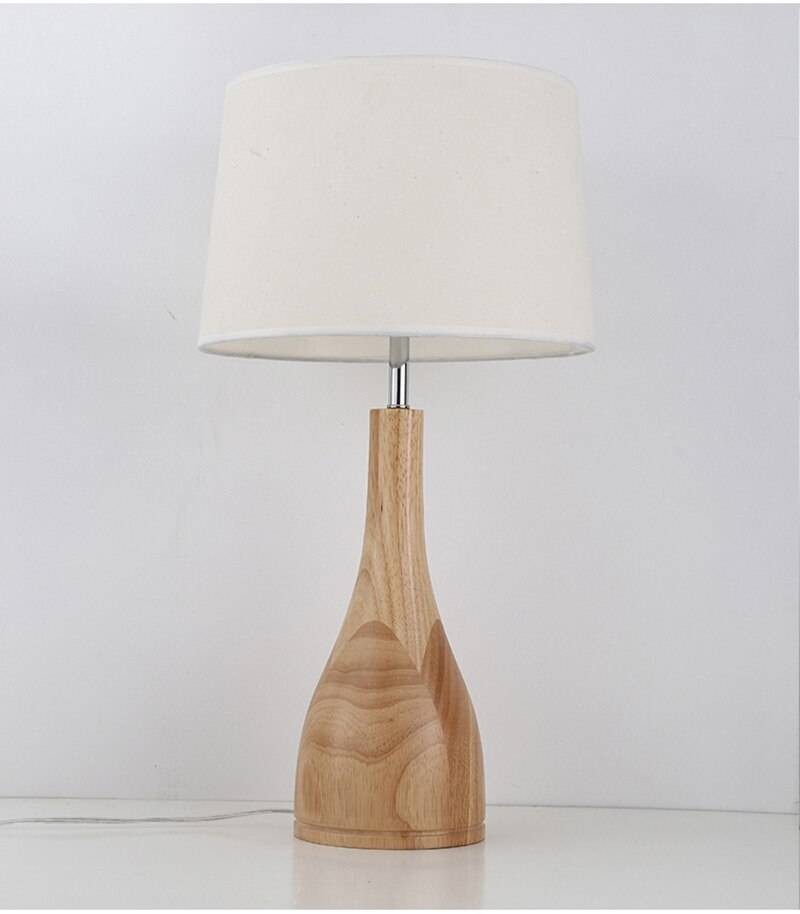 Luxury Simple Nordic Floor Lamp Wood, Wooden Leg Table Lamp