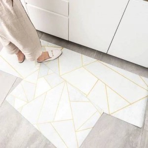 10 conception cuisine tapis de sol étanche à l'huile imperméable à l'eau longue bande anti-dérapant pied tapis ins