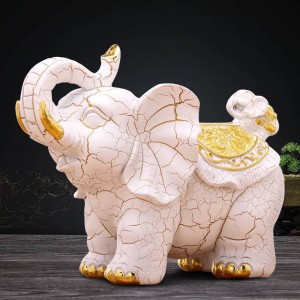 Mode créatif européen rétro décoratif éléphant boîte de tissu tissu étude maison table décoration artisanat