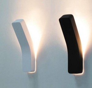 Post moderne lampe de mur de projection noir blanc simple créatif décoration de chevet lumière salon couloir mur lumière