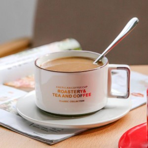 taza de café establece taza taza de té breve cerámica taza drinkware tazas de té regalo